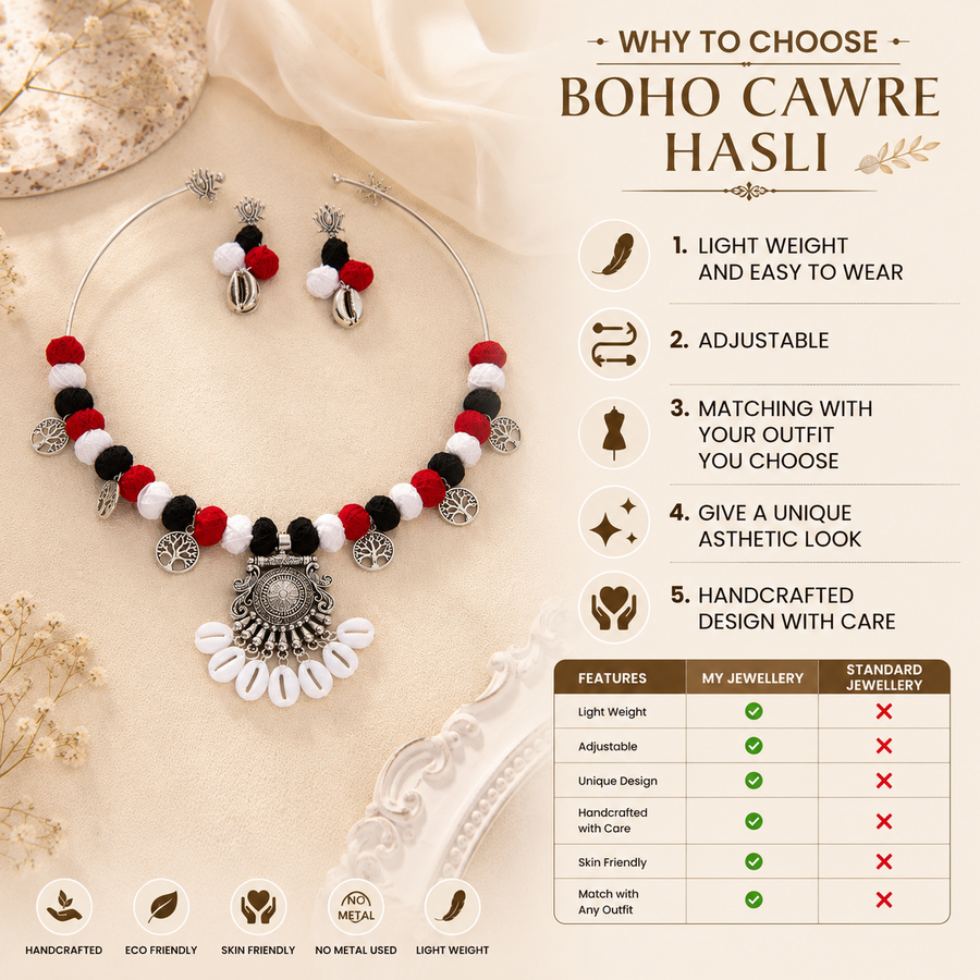 THE BOHO COWRE HASLI