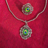 ANTIQUE PEACOCK JEWELLERY SET