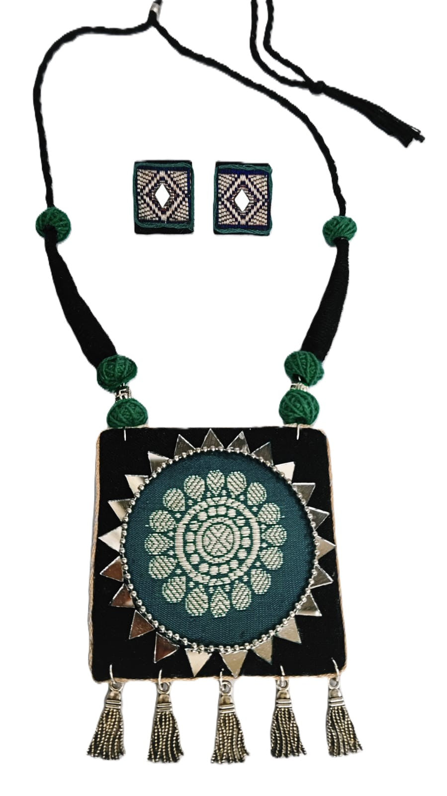 FABRIC JEWELLERY SET - BLUE MUSE