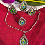 DROP PEACOCK JEWELLERY SET