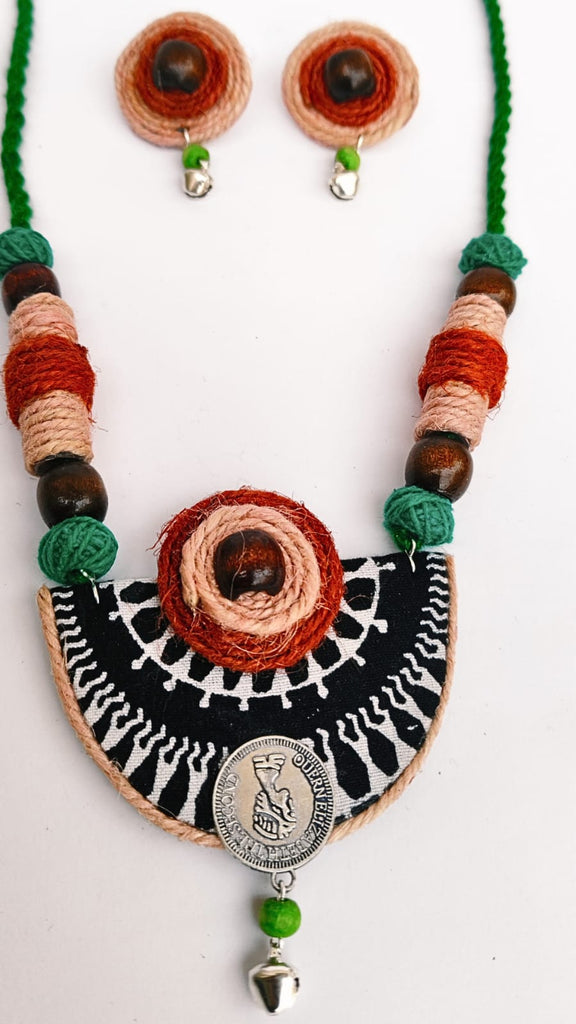 FABRIC COTTON JEWELLERY SET - BOHO ROOT