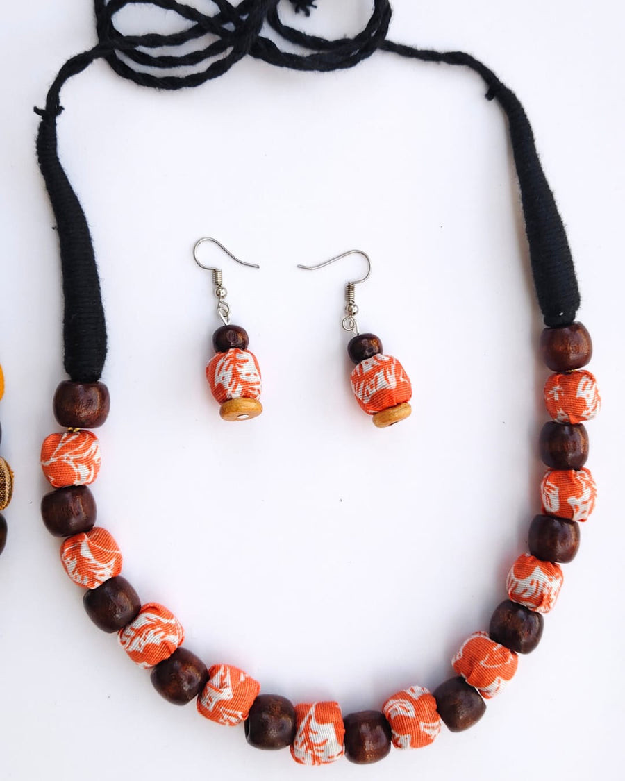 FABRIC WOODEN JEWELLERY  (ANIKA)