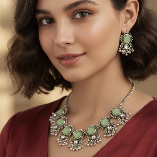 Green Dimond Necklace