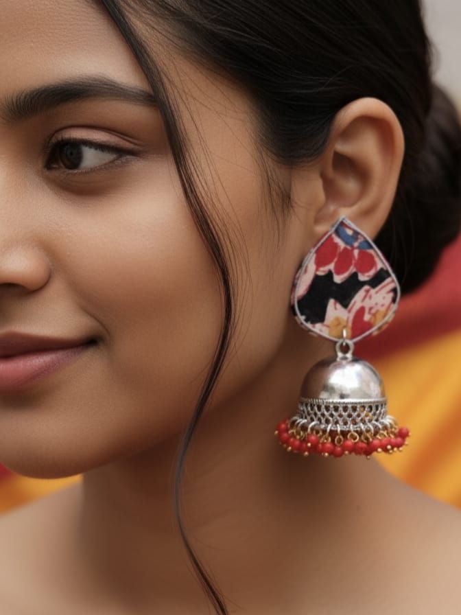 FABRIC EARRINGS - GULNAAR