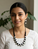 COTTON BEAD NECKLACE - KALI GORI PHOOL
