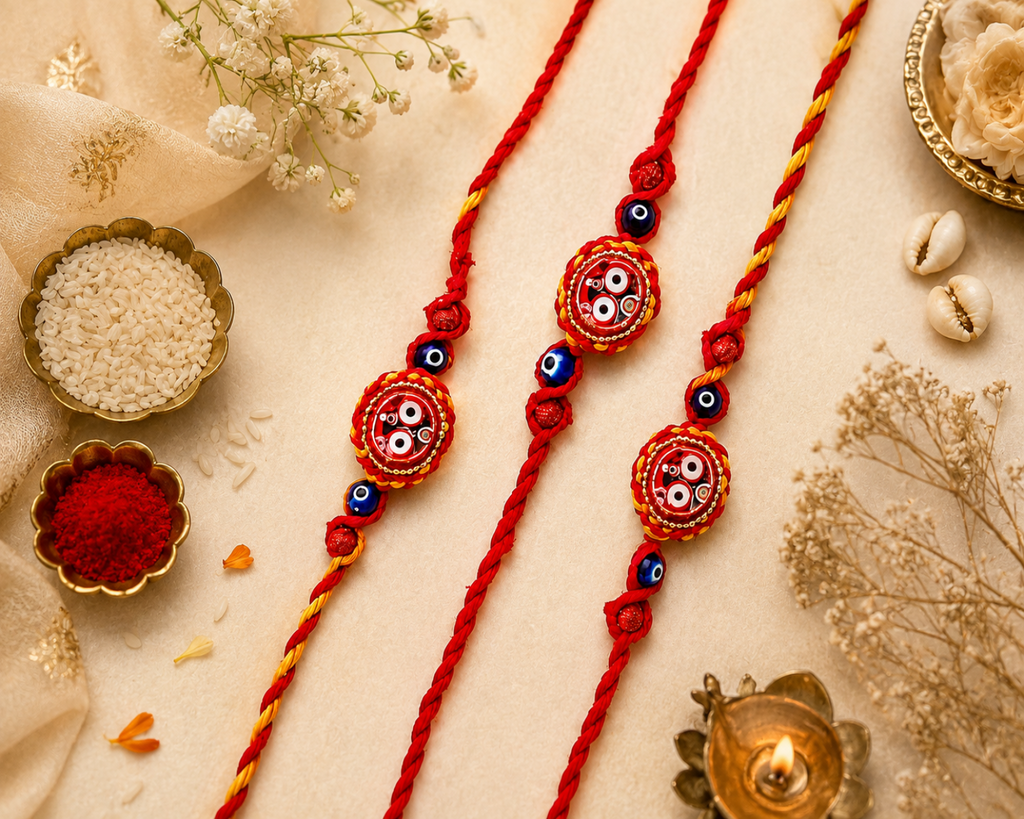 Kaudi Jagannath Rakhi Set