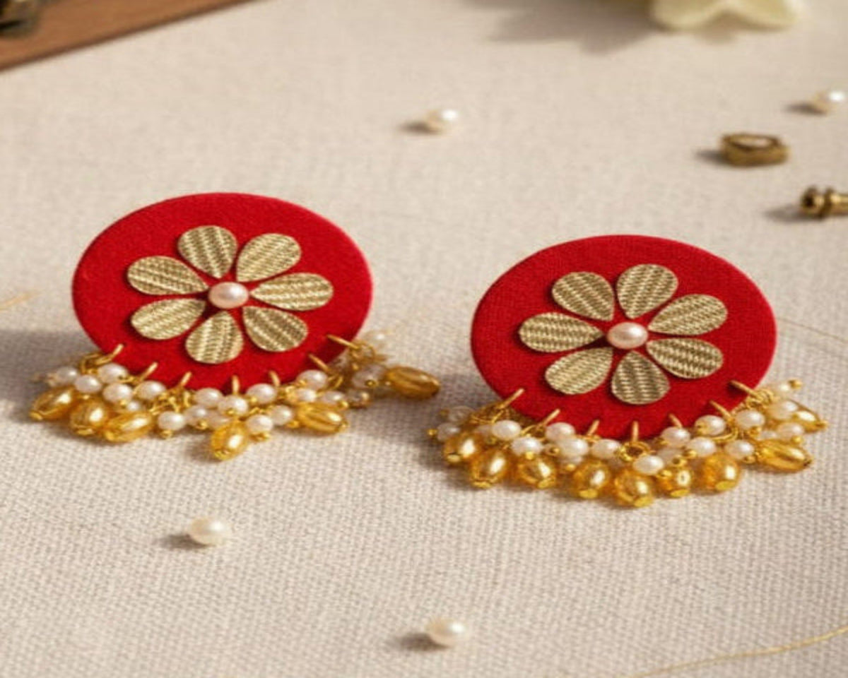 COLOURFUL SRINGAAR EARRINGS - LEENAALANKAR