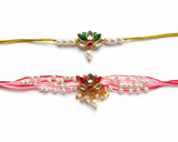 Lotus Couple Rakhi