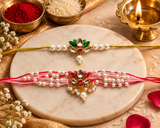 Lotus Couple Rakhi