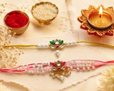 Lotus Couple Rakhi