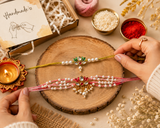 Lotus Couple Rakhi