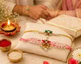 Lotus Couple Rakhi