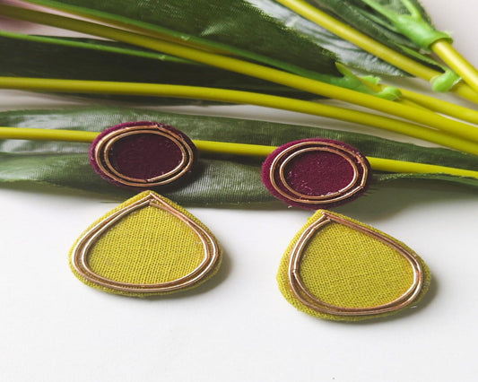 FABRIC MANJARI EARRINGS