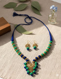 COTTON BEAD NECKLACE - NEELKAMAL