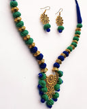 COTTON BEAD NECKLACE - NEELKAMAL