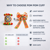 POMPOM HANDCUFF & HAIRBOW