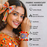 POMPOM HANDCUFF & HAIRBOW