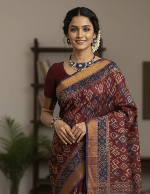 SAMBALPURI FABRIC CHOCKER NECKLACE - PRATIVA