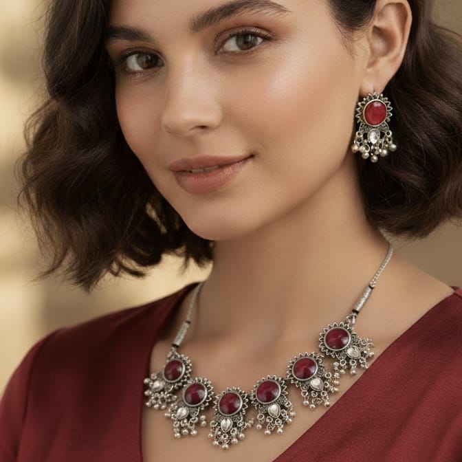 RED DIMOND NECKLACE