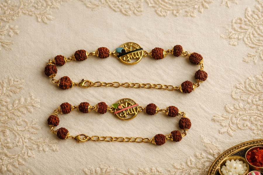 RUDRAKSHYA RAKHI SET