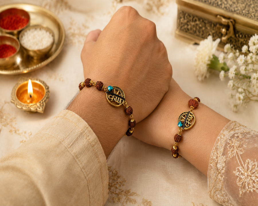 RUDRAKSHYA RAKHI SET