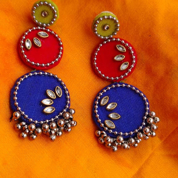 FABRIC RAAS RANG EARRINGS