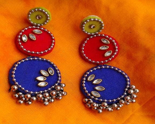 FABRIC RAAS RANG EARRINGS