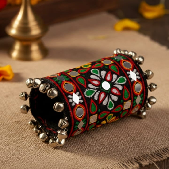 Fabric Rangila Cuff Bracelet for Women | Handcrafted Traditional Indian Jewellery
