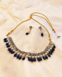 BLUE DROP BEAD NECKLACE