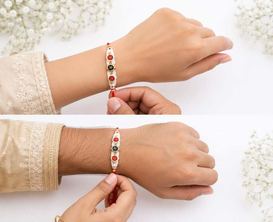 SWASTIK RAKHI SET