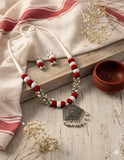 COTTON BEAD NECKLACE - SINDURI SRINGAAR