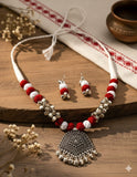 COTTON BEAD NECKLACE - SINDURI SRINGAAR