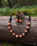 FABRIC WOODEN NECKLACE (ANIKA)