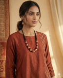 FABRIC WOODEN NECKLACE (ANIKA)