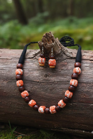 FABRIC WOODEN JEWELLERY  (ANIKA)