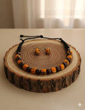 FABRIC WOODEN JEWELLERY SET (ANIKA-SERENITY-VANMALA)
