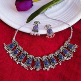 Violet Elephant Necklace