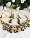 GREEN KUNDAN CHOKER